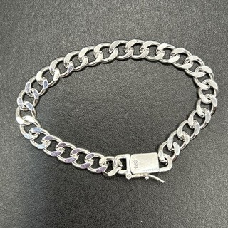New Silver 925 Men’s 8” Wrist Size Cuban Link Bracelet 18.4 Grams
