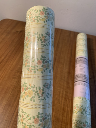 Collins & Alkman VTG Floral Wallpaper Wallcoverings 72 Sq Ft 20.5” x 42’Lot of 2