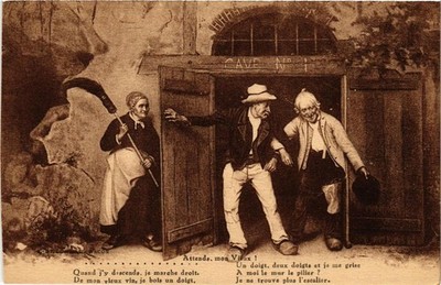 CPA Attends mon Vieux FOLKLORE (731912)