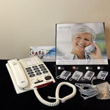 Serene Innovations HD-60 Loud Amplified Corded Phone Large Key Untested