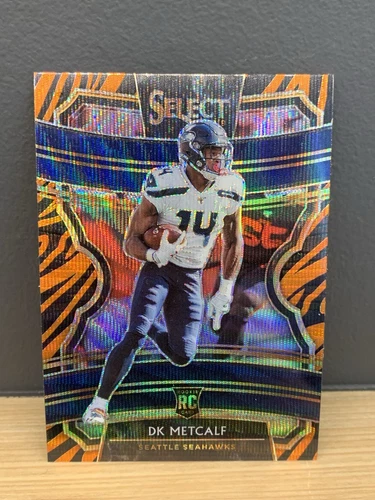 2019 Panini Select DK Metcalf Tiger Prizm Rookie RC Seahawks Steelers