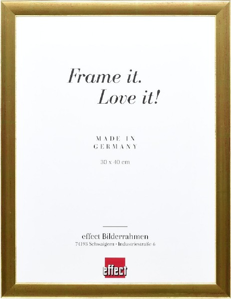 Effect Holz-Bilderrahmen Profil 43 Gold 18X24 Cm Normalglas-image