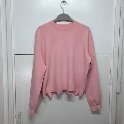 Acne Studios Misty Pink Pullover Pulli Feinstrickpullover seitliche Reißverschlüsse Gr. S Damen