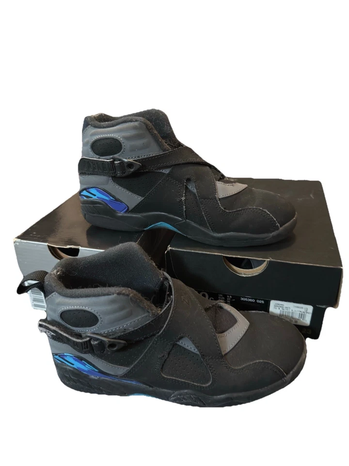 Air Jordan Retro 8 Aqua 2015 Talla 1.5y Foto 2 de 3