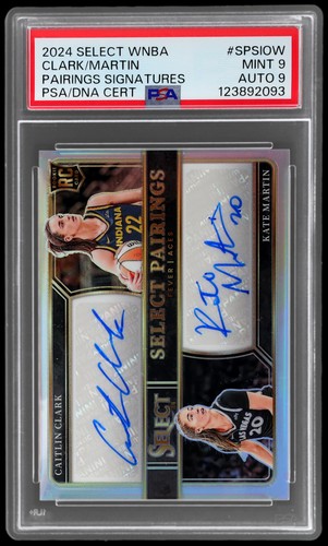Caitlin Clark / Kate Martin #SPS-IOW — 2024 Panini Select WNBA Pairings Signature basketball card