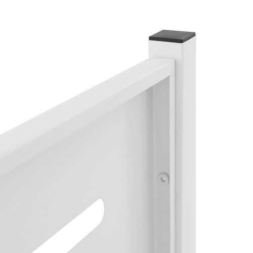 56*122*122cm White Modern Air Conditioner Fence Iron Outdoor Equipment Enclosure - Picture 15 of 16
