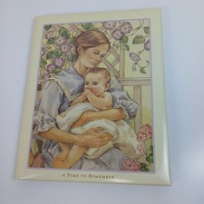 Vintage Hallmark Baby Mother Photo Album Memory Book A Time To Remember Keepsake