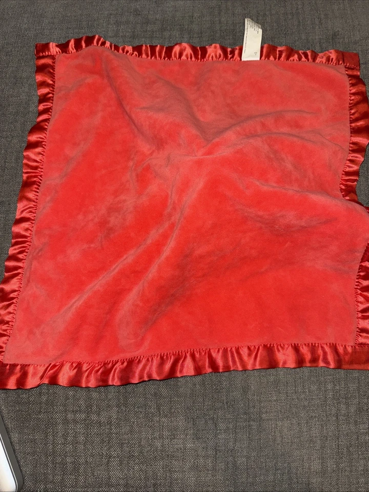 Disney Baby Winnie The Pooh Lovey Security Blanket Red Hunny Satin Trim Read - Image 3 of 4