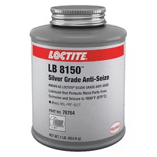 Loctite 235005 Anti-Seize, Silver, 16 Oz, Brush Top Can Lb 8150 Tm Silver Grade
