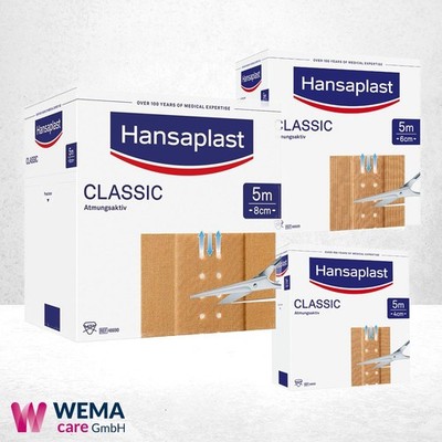 Hansaplast Classic Pflaster Wundschnellverband, 5 m Packungen