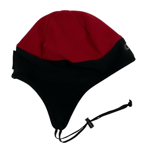 Outdoor Research Red & Black Windstopper Fleece Peruvian Hat Ear Flaps Size M - Picture 6 of 14