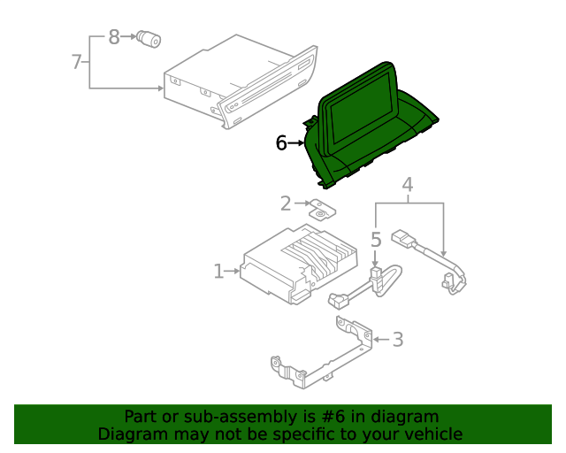 Genuine Mazda Display Information BHP1611J0E / Bhp1-61-1j0e OEM