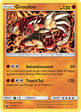 Carte Pokémon Groudon 81/168 Holographique Tempête Céleste