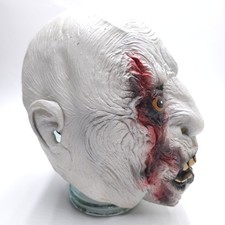 Vintage Halloween Mask Wrinkle Skin Scary Monster Scalp Latex