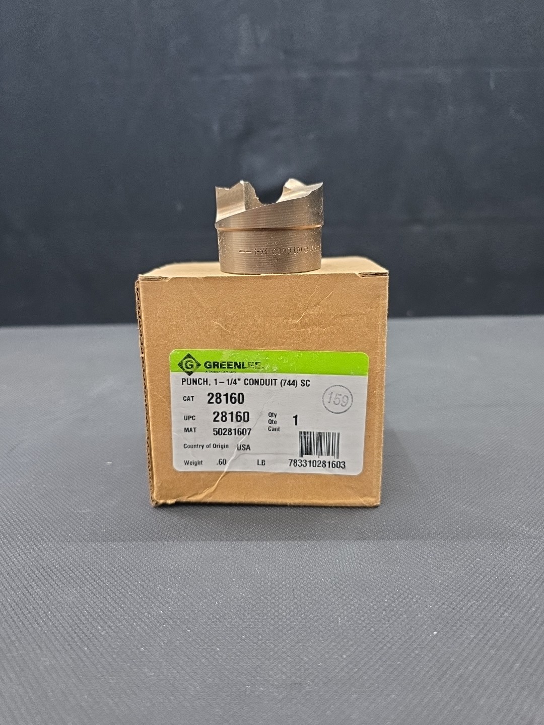 Greenlee 28160 SLUG SPLITTER 1-1/4" Conduit Size Punch