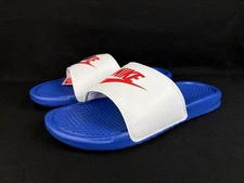 Nike Benassi JDI Game Royal White Men's Slides Sandals 343880-410 Size 9, 11, 12