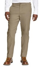 Eddie Bauer Rainier Fleece-Lined Pants, 38x30, Tan, Water Resistant, Stretch..