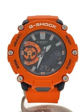 CASIO G-SHOCK Analog-Digital Watch Black Orange Rubber Excellent JAPAN