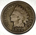 1893 Indian Head Cent Penny Good Condition 1c One Cent US Coin- 1206