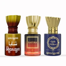 3 Pcs Attar Set Shanaya, Safira And Oudh Al Hashmi 5.5 ML Each