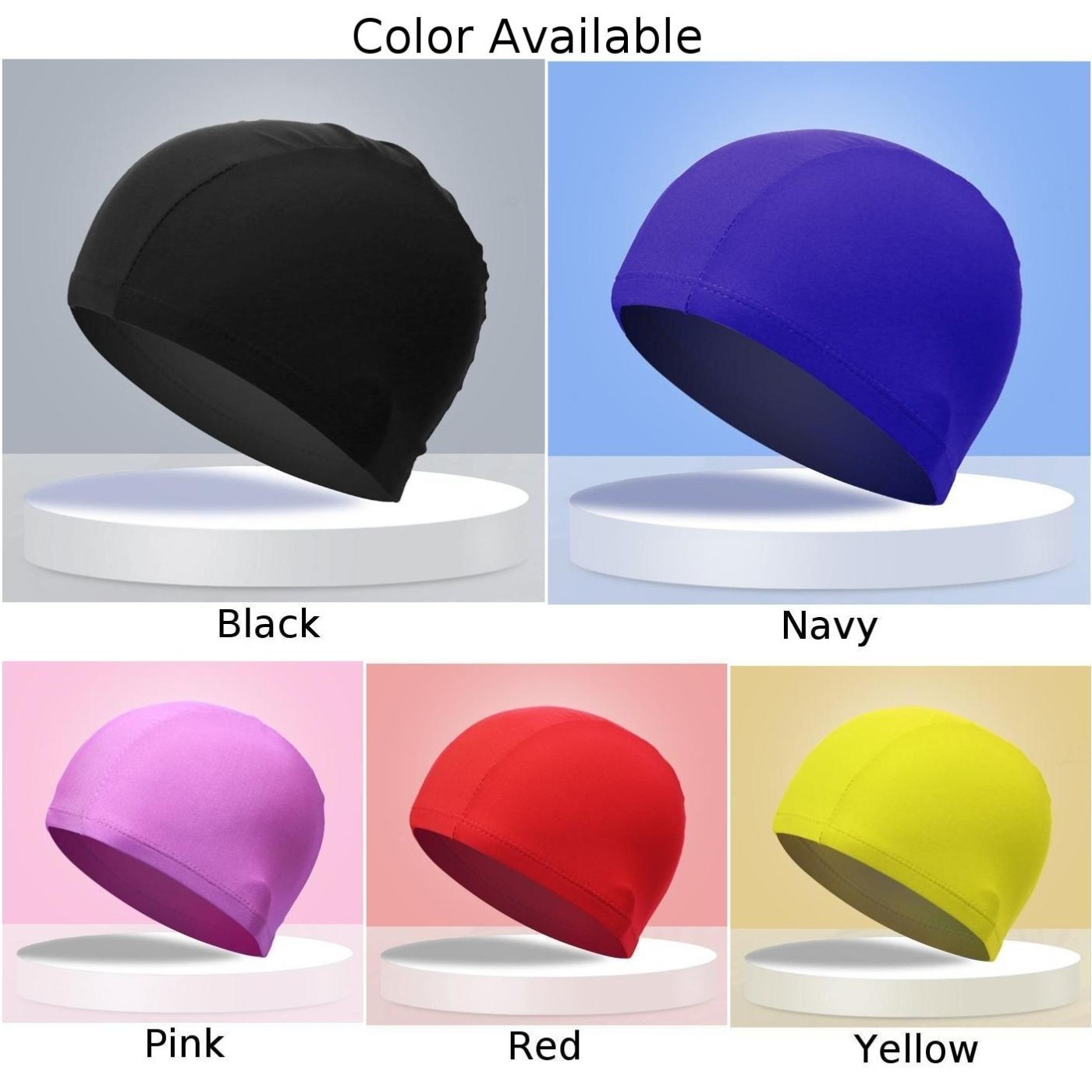 APL Cuffia da bagno unisex adulto tessuto donna elastica uomo moda cappello da bagno tessuto