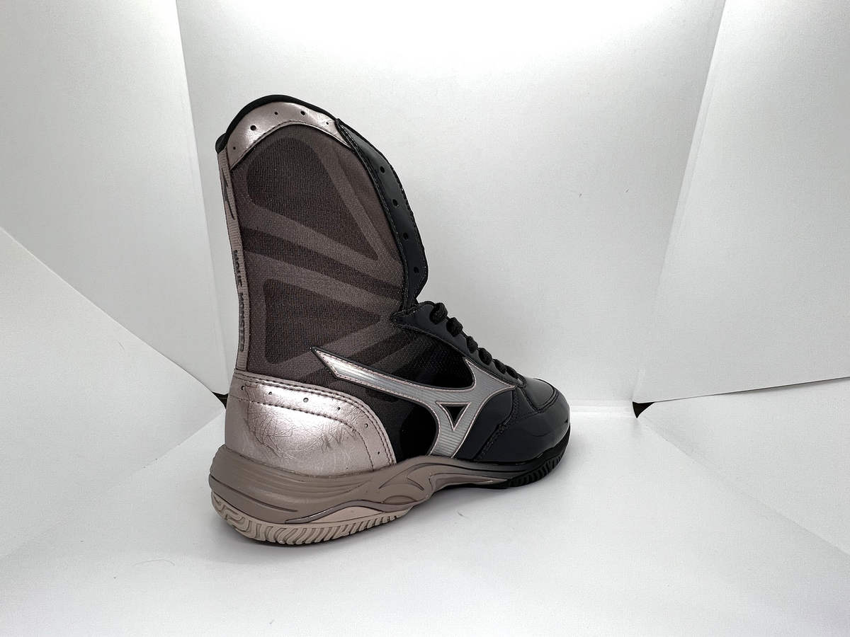 MIZUNO Boxing Shoes Wave Monster US7 ( 25cm ) Black Silver Naoya