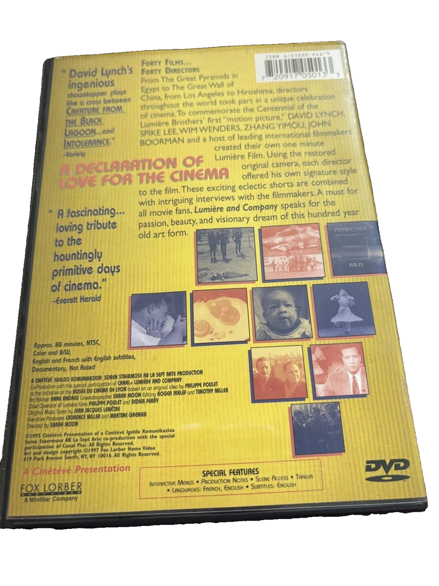 LUMIÈRE ET COMPAGNIE DVD　リュミエールと仲間たち Lumiere And Company / Lumière et compagnie (1995) DVD *NEW