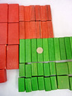 WOODEN BUILDING BLOCK CONSTRUCTION SET LOT OF 130 COLORFUL BLOCKS — photo 10