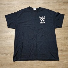WWE Crew Staff T Shirt XL Black Road To WrestleMania 32 Royal Rumble 2016