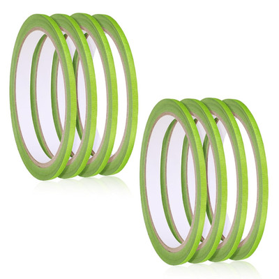 8 Rolls Green Pinstripe Masking Tape 1/8 Inch Thin Line Painter Tape for Paintin