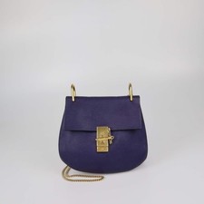 Borsa a tracolla media Chloe in pelle viola