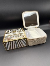 DIOR BEAUTY Gold Jewelry Case w Mirror Square Holiday Star Travel GWP NIB.”