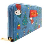 Peanuts Snoopy & Woodstock Christmas Time Blue Clutch Coin & Card Purse *SECOND*