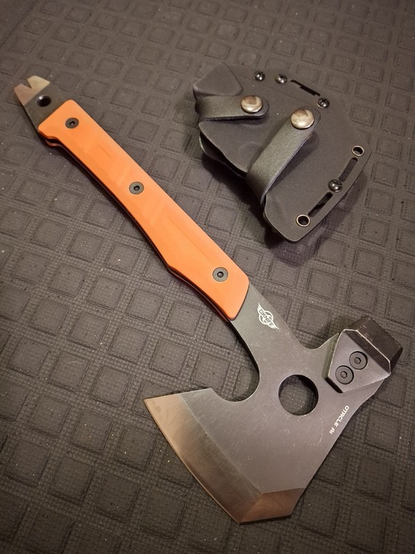Multi Tool Camp Hatchet,  Utility Survival Tool, Axe, Hammer,  Crow Bar