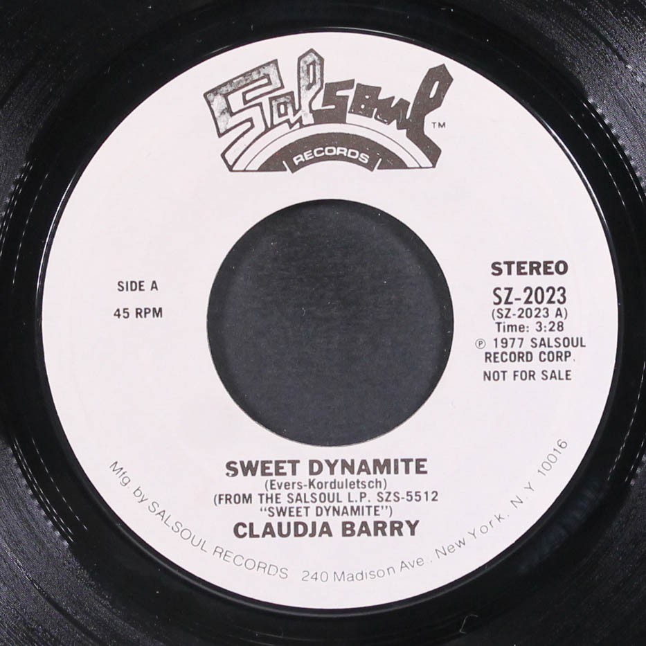 CLAUDJA BARRY: sweet dynamite / this taste of love SALSOUL 7" Single 45 RPM
