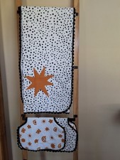 Unique Baby Gift 1 Of A Kind 3-piece Set. All Cotton 42" Blanket  Burp Cloths