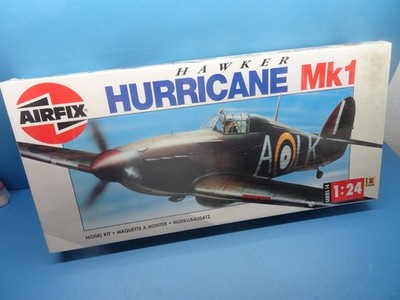 1/24  AIRFIX  (1990) :Hawker Hurricane  Mk. 1 (   2  Decal Optionen )