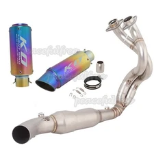 For Kawasaki Z650 Ninja 650 2023-2025 Complete System Header Link Pipe Mufflers