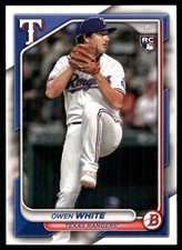 Owen White 2024 Bowman #57 Texas Rangers MLB READ FREE SHIPPING AutographDen