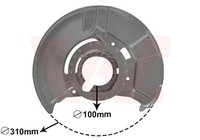 VAN Wezel Spritzblech Bremsscheibe 0640372 FüR Z3 E36 BMW 3Er Roadster Compact