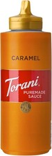 Torani Puremade Caramel Sauce, 468g Bottle | Caramel Sauce for Coffee, Ice Crea