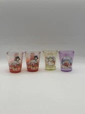 InuYasha Set Of 4 Mini Shot Glasses Just Funky Viz Media Yomiuri TV Sunrise 2009
