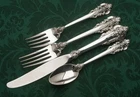 Grande Baroque by Wallace Sterling Silver 4 Piece Place Setting, gently used