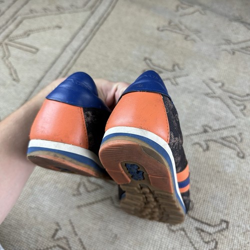 Coach Trainers Blue Brown Orange Size Eur 40.5 Uk 7 - Picture 6 of 8
