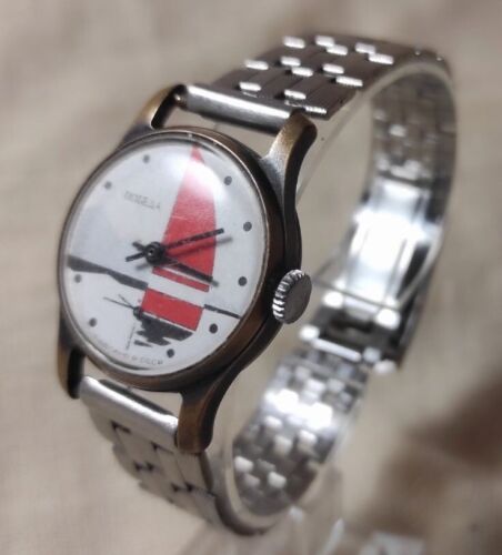 № 394_23_Mechanical, vintage rare watch ZIM POBEDA , USSR, 2602 men's. - Afbeelding 1 van 22