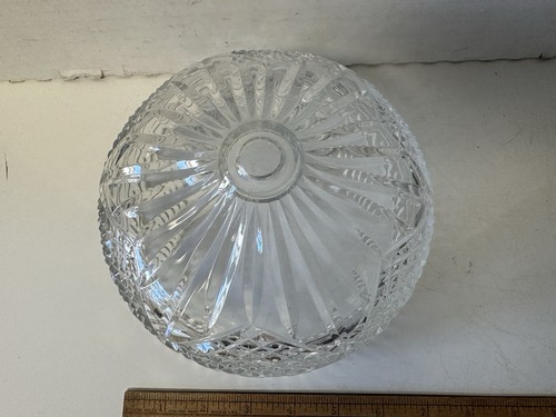 Vintage Waterford Crystal Glass 7” Lamp Shade Beaumont Pattern Boudoir Size FINE - Picture 4 of 9