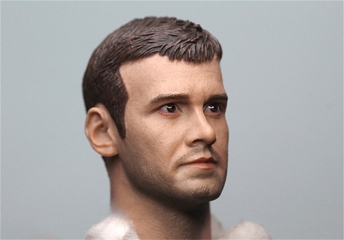 Modelo de cabeza de hombre joven soldado artillero escala 1/6 juguetes aptos para figuras de acción de 12 pulgadas - Imagen 5 de 7