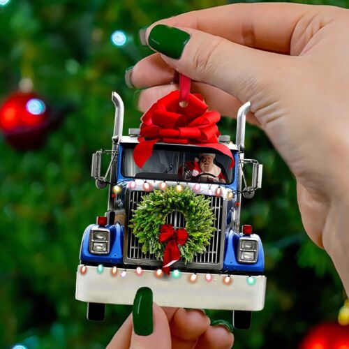 Christmas Tree Pendant Hanging Car Santa Claus Shapes DIY Xmas Home Decoration - Picture 7 of 10