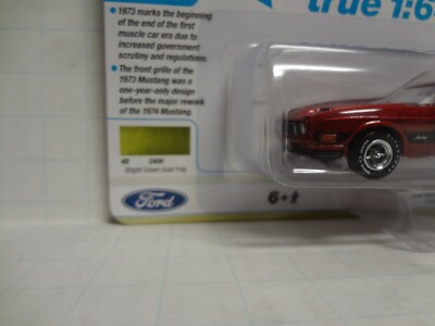 Auto World Ultra Red Chase 1973 Ford Mustang Mach 1 AW64482A