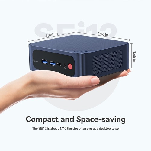 Mini PC para juegos Beelink SEi12 Intel i5 12450H oficina hogar 16 GB 500 GB DP PC 4K - Imagen 4 de 23
